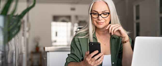 Woman on phone