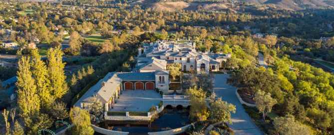 Aerial view of $35 million California property