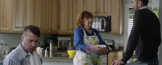 A scene from the new marketing video "Selling Mom's House"