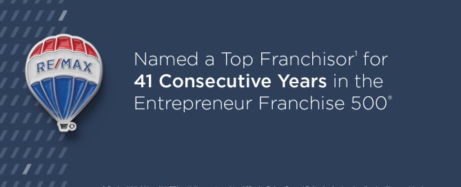 RE/MAX named a top franchisor by Entrepreneur for 41 consecutive years