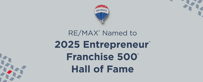 RE/MAX Named to 2025 Entrepreneur Franchise 500 Hall of Fame