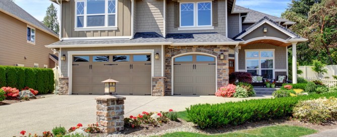Spring curb appeal outside a home